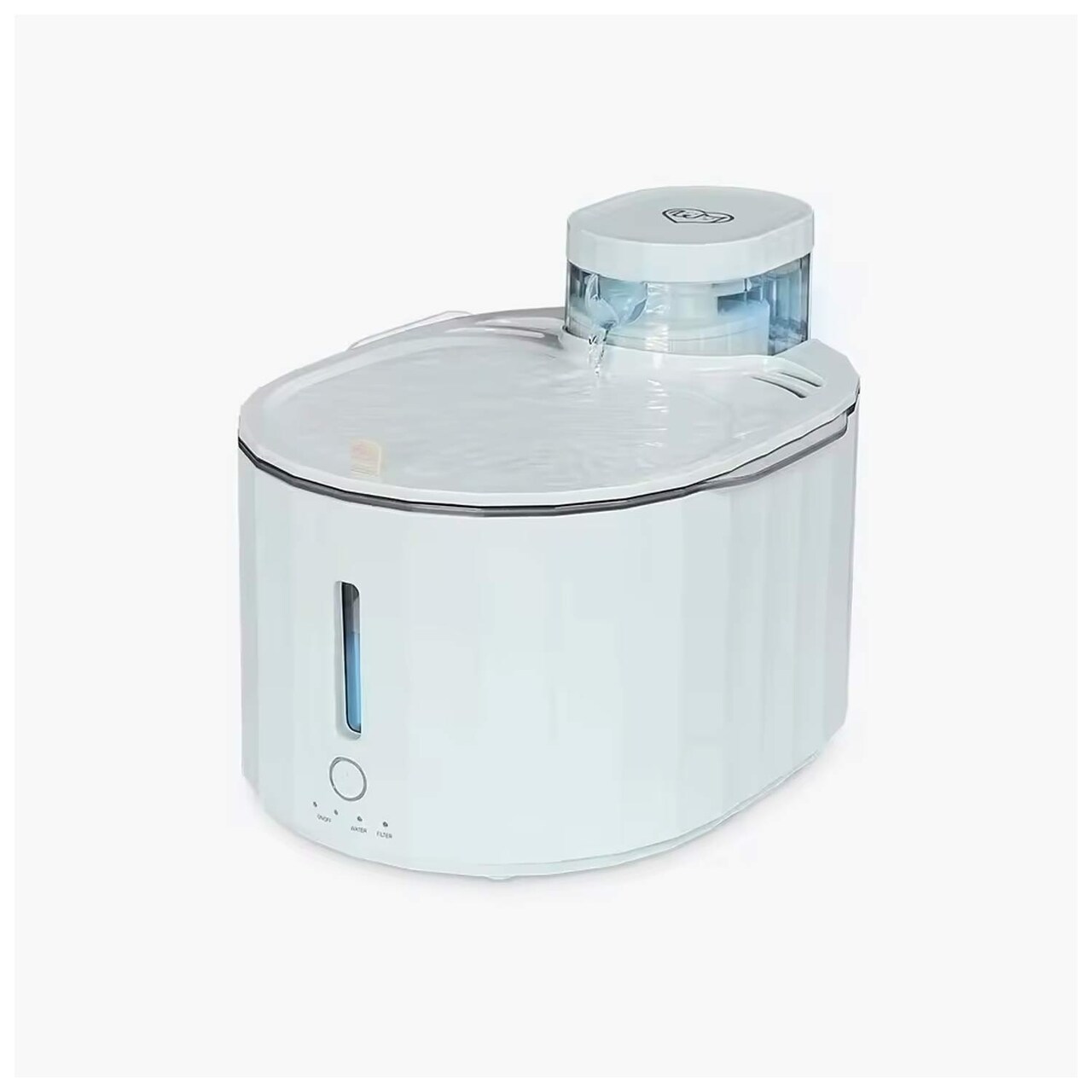 White & Mint Generation 1 Pet Water Purifier, Plug-in Drinking Fountain 10.51" x 7.72" x 7.17"